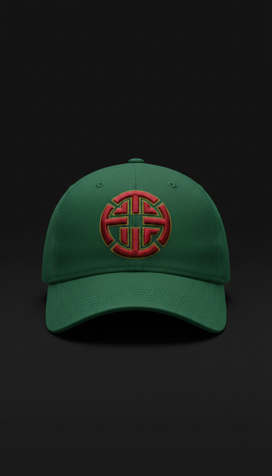 Legacy green embroidered cap